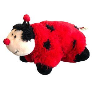 Pillow Pet Pee Wee Ladybug Stuffed Plush Animal Red Black Small 11 Inches CLEAN